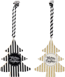 7037 WOODEN PENDANTS BÄUME S/4